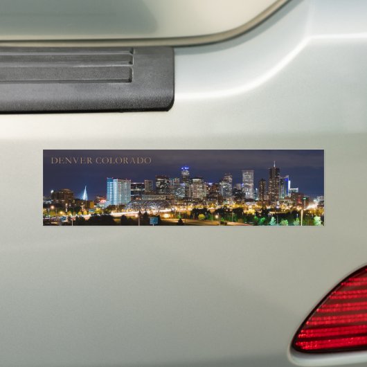 Denver Skyline Bumpersticker (Op auto)