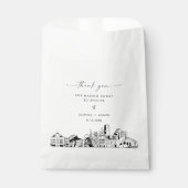 Denver Skyline Mariage Merci Favoriser les sacs (Devant)