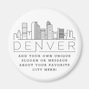 Denver ThMED Aangepast stadsbericht of slogan Magneet