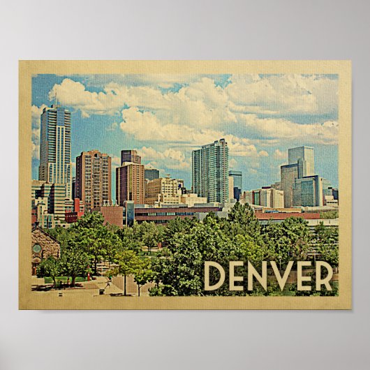 Denver Vintage Travel Poster (Voorkant)