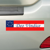 Deo Vindice: Rechten van staten Bumpersticker (Op auto)