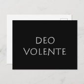 Deo volente briefkaart (Voorkant / Achterkant)