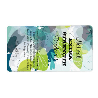 Deodorant label