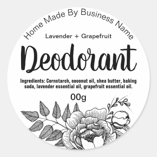  deodorant label (Voorkant)