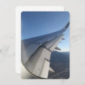 Départ sur une carte de billet Jet Plane (Devant / Derrière)