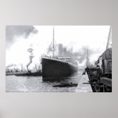 Departing Southampton: RMS Titanic Poster (Voorkant)
