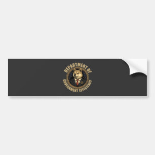 Department of Government Efficiency Dog Bumpersticker