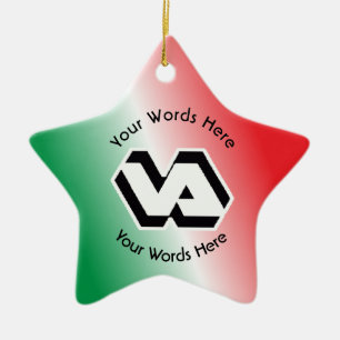 Department of Veterans Affairs VA Logo Keramisch Ornament