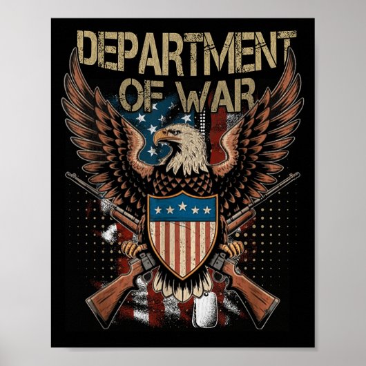 Department Of War Shirt Established 2025 Re-establ Poster (Voorkant)