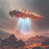 Departure Point - Square Vinyl Sticker (Voorkant)