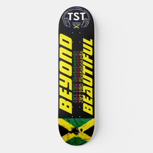 DÉPASSANT LA BEAUTÉ Planche de skateboard 8 1/2" (Recto)
