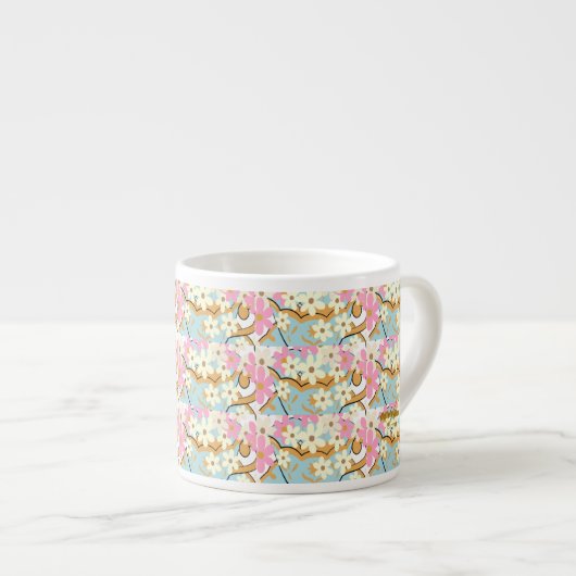 DÉPASSEMENT Floral Espresso Mug - Adiela Akoo (Devant droit)