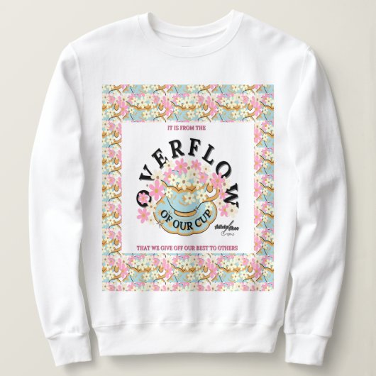 DÉPASSEMENT Sweatshirt floral - Adiela Akoo (Design devant)