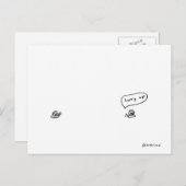 dépêchez la carte postale (Devant / Derrière)