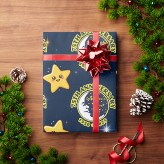 Dependable Drive In 75th Anniversary Gift Wrap Cadeaupapier