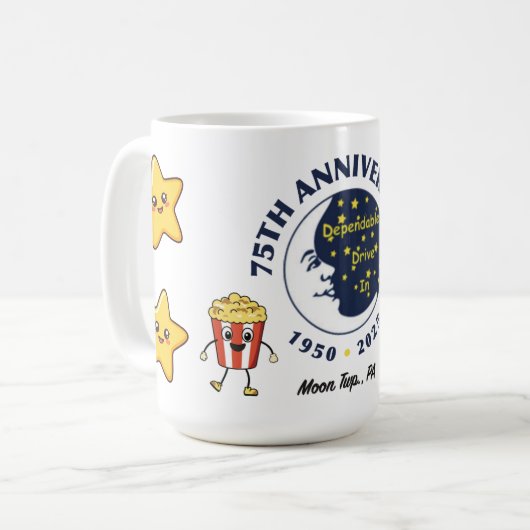 Dependable Drive In 75th Anniversary Mug (Devant gauche)