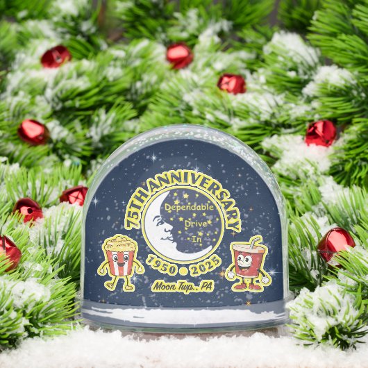 Dependable Drive In 75th Anniversary Snow Globe (Noël)