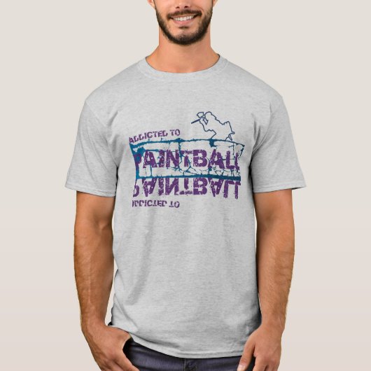 Dépendant au T-shirt de Paintball (Devant)