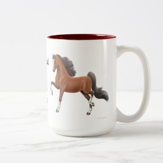 Dépendant dans la tasse de Gaited Saddlebred de (Droit)