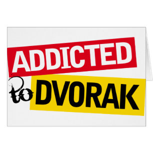 Dépendant drôle au cadeau de musique de Dvorak