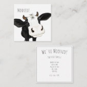 "Déplacé !" Carte de changement d'adresse personna (Devant / Derrière)