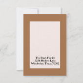 Déplacé vers Texas Invitation (Dos)