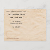 Déplacé vers une nouvelle carte postale de nid (Dos)