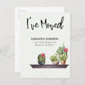 Déplacement de Faire-part J'ai déplacé des Plantes (Devant / Derrière)