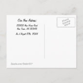 Déplacement de la carte postale de changement d'ad (Dos)