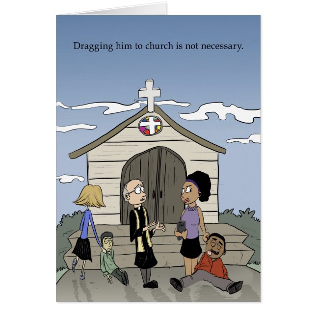 Déplacement de lui à l'église (Devant)