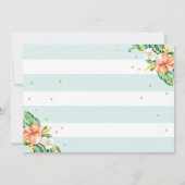 Déplacement de Mlle To Mme invitation de Fête de (Dos)