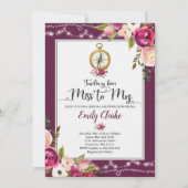 Déplacement de Mlle To Mme invitation de Fête de (Devant)