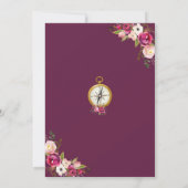 Déplacement de Mlle To Mme invitation de Fête de (Dos)