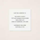 Déplacement du Carré Changement de carte d'adresse (Dos)