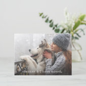 Déplacer le Faire-part avec votre animal de compag (Debout devant)