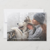 Déplacer le Faire-part avec votre animal de compag (Devant)