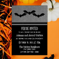 Déplaisant Bats Halloween Invitation de la fête, G