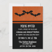 Déplaisant Bats Halloween Invitation de la fête, O (Devant)