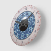 Déplaisant Blue Eyeball Halloween Horloge Amusante (Angle)