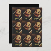 Déplaisant Guy Halloween Invitations (Devant / Derrière)