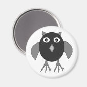 Déplaisant Halloween Owl Magnet (Recto/Verso)
