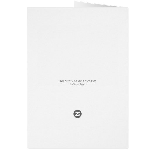 DÉPLAISANT WITCH, YEUX MAL, CARTE DE REPRÉSENTATIO (Dos)