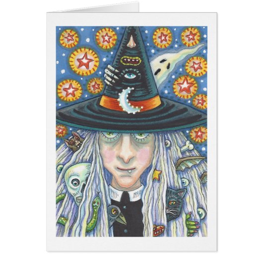 DÉPLAISANT WITCH, YEUX MAL, CARTE DE REPRÉSENTATIO (Devant)