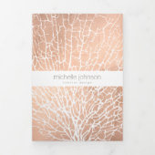 Dépliant de conception de motif de corail éventail (Page de couverture)