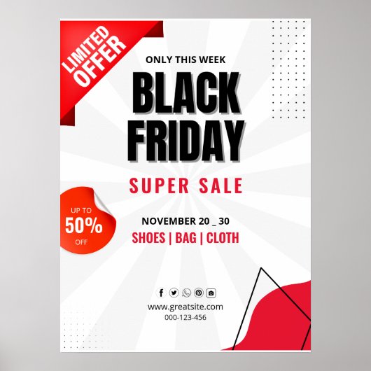 Dépliant de la vente du Vendredi Noir, Affiche de (Devant)