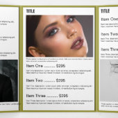 Dépliant du Salon de Monogramme de Photos Black Go (Intérieur au milieu)