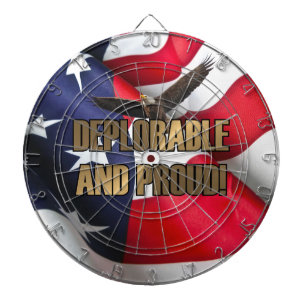 DEPLORABLE AND PROUT DARTBORD