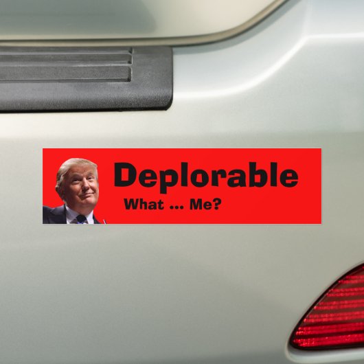 Déplorable Ce Sticker De Bumper (En voiture)