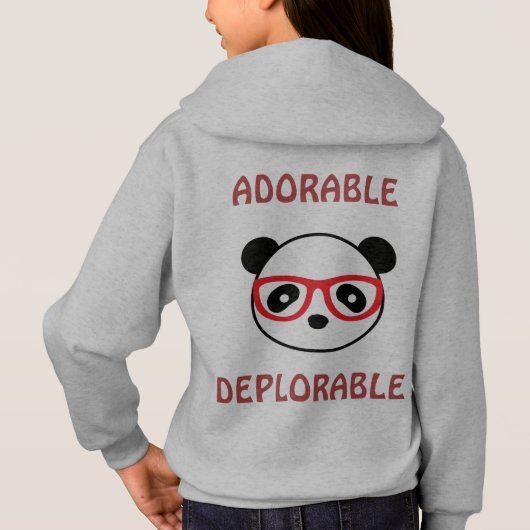Déplorable Sweat - shirt à capuche de l'ours Panda (Dos)