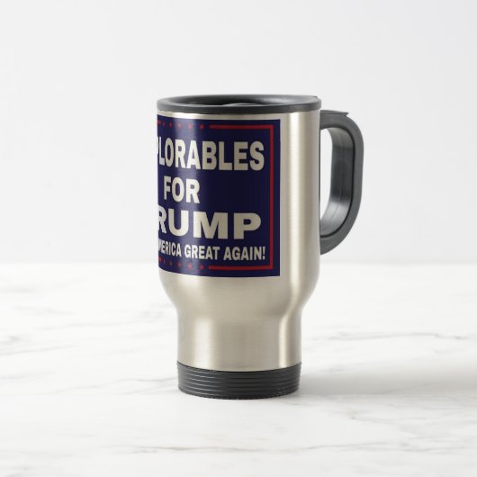 Deplorables pour la tasse de téléphone d'atout (Devant droit)
